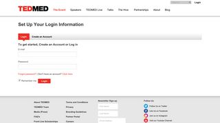 TEDMED - Login or Create an Account