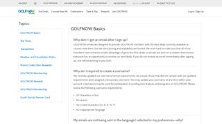 FAQs - GolfNow Memberships