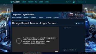 Video - Omega Squad Teemo - Login Screen | League of Legends ...