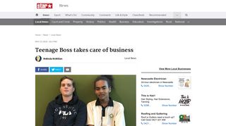Teenage Boss takes care of business | The Star