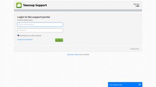Teesnap Support: Sign into
