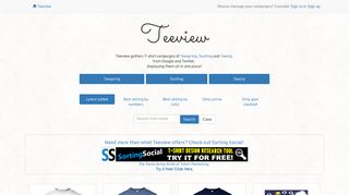 Teeview | Teespring campaign viewer