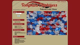 Tompkins Employees FCU - Home