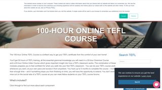 100-Hour Online TEFL Course - TEFL Org UK