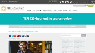 TEFL 120-hour online course review - The TEFL Academy Blog