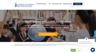 TEFL Certification - TEFL Online course - University of Toronto OISE