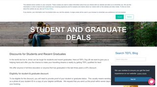 Student and Graduate Deals - TEFL Org UK