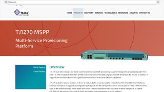 TJ1270 MSPP Technology :: Tejas Networks