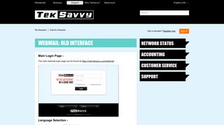 WebMail: Old Interface – TekSavvy Help Centre
