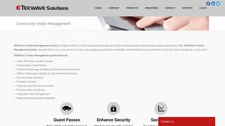 Community Visitor Management - TEKWave Solutions