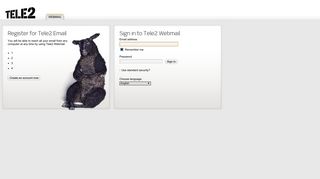 Sign in to Tele2 Webmail