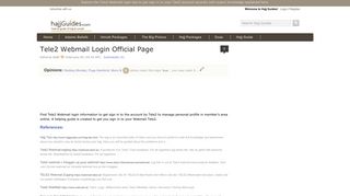 Tele2 Webmail Login Official Page - Hajj Guides