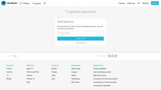 Forgotten password - Teleboy