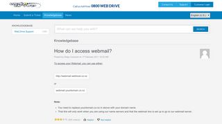 How do I access webmail? - Powered by Kayako Help Desk Software