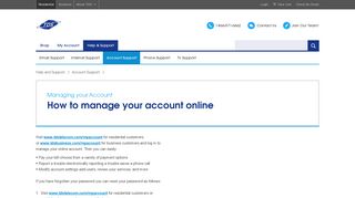 Managing Online Account | TDS - TDS Telecom