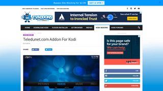Teledunet.com Addon for Kodi - TV Addons