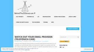 Watch out your email provider (Telefónica case) - Behind The Sciences