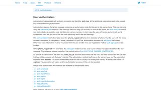 User Authorization - Telegram APIs