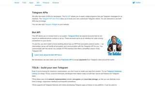 Telegram APIs