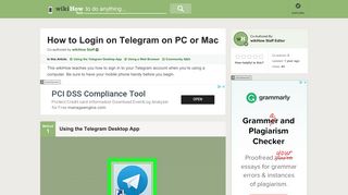 How to Login on Telegram on PC or Mac: 11 Steps (with Pictures)
