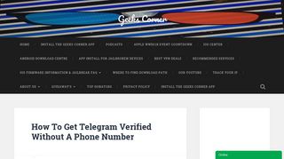 How To Get Telegram Verified Without A Phone Number - Geeks Corner