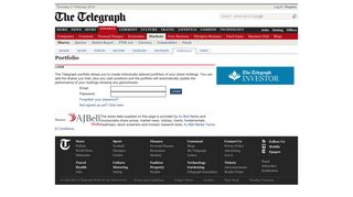Portfolio - Shares & Markets - Telegraph