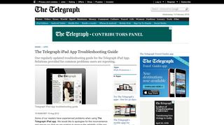 The Telegraph iPad App Troubleshooting Guide - Telegraph