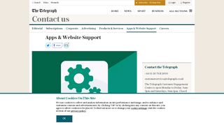 Apps & Website Support - The Telegraph