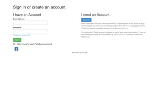 Sign in or create an account - Syncronex