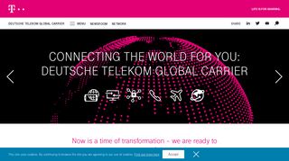 Deutsche Telekom Global Carrier: Connecting the world for you