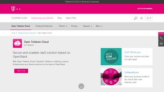 Open Telekom Cloud - Scalable Infrastructure - TelekomCLOUD