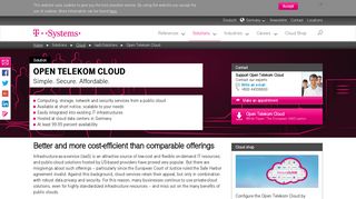 Open Telekom Cloud: Simple. Secure. Affordable. - T-Systems