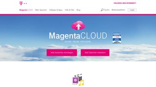 MagentaCLOUD - Ihr kostenloser Cloud Speicher | Telekom