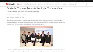 Deutsche Telekom Presents the Open Telekom Cloud