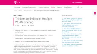 Telekom optimises its HotSpot WLAN offering | Deutsche Telekom