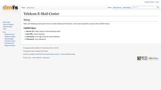Telekom E-Mail-Center - dmfswiki - DMFS.org