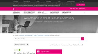 Englische Version von - Telekom hilft Community