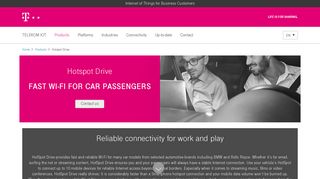 Hotspot Drive: im Auto per WLAN vernetzt | IoT Telekom - <span class=