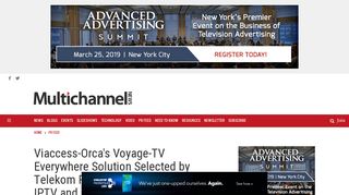 Viaccess-Orca's Voyage-TV Everywhere Solution Selected by ...