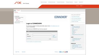 SIX Swiss Exchange - Login to CONNEXOR®