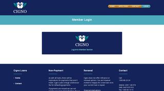Member Login | Cigno Loans