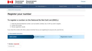 Register Number - Canada.ca - lnnte-dncl.gc.ca.