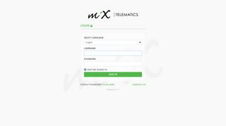 MiX Telematics - Login