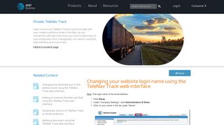 Changing your website login name using the TeleNav Track web ...