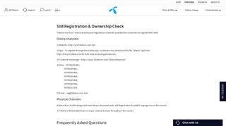 SIM Registration & Ownership Check | Telenor Myanmar