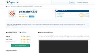 Telenotes CRM Reviews and Pricing - 2019 - Capterra