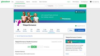 Teleperformance Employee Benefit: Health Insurance | Glassdoor