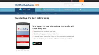 Call Jamaica with KeepCalling, the best calling app for Android