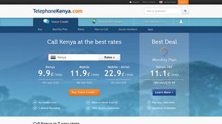 TelephoneKenya: Call Kenya, calling plans & mobile recharges