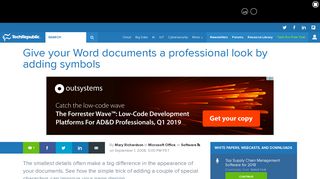 Give your Word documents a professional look by ... - TechRepublic
